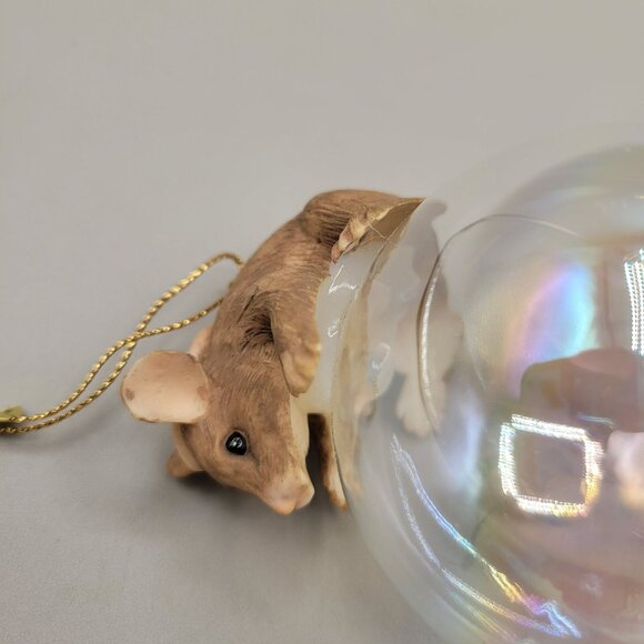 Charming Tails Mackenzie Blowing Bubble Christmas Ornament Retired 87/191 Signed - Picture 8 of 8